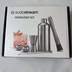 Sodastream Mixology Kit Factory Sealed Cocktail Book Jigger Shaker‎ Ice Pouch